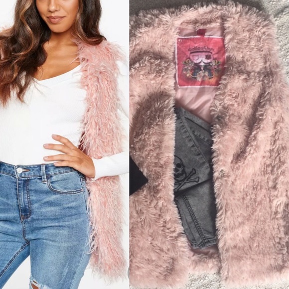 BERNARDO | Faux Fuzzy Fur Vest - Picture 1 of 5
